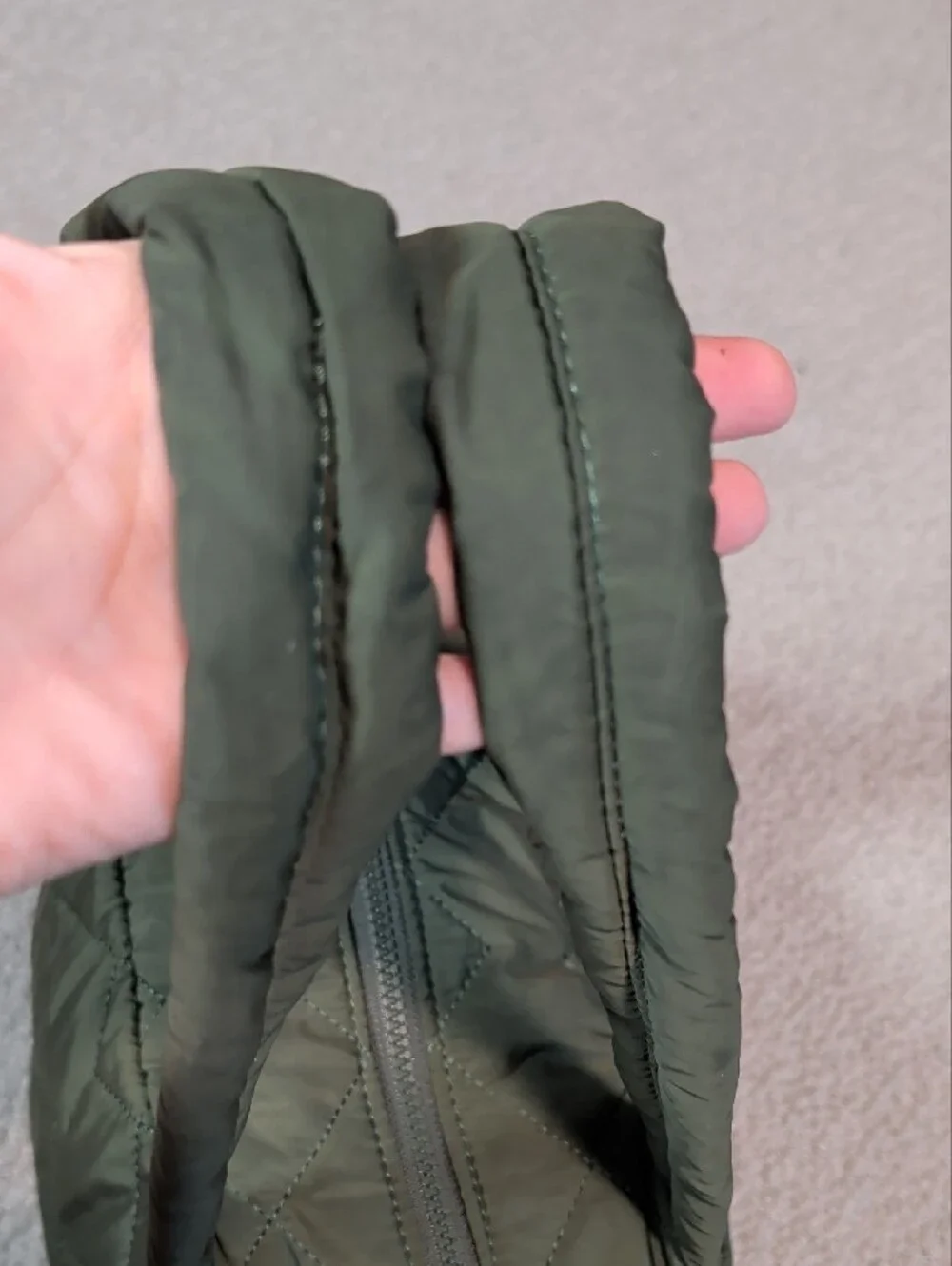 Marc Jacobs Weekender Bag Quilted Olive - No Shoulder Strap